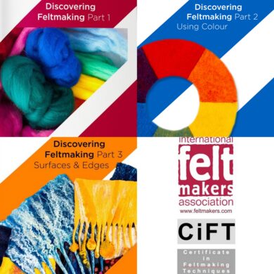 Courses and certificate offered by the International Feltmakers Association